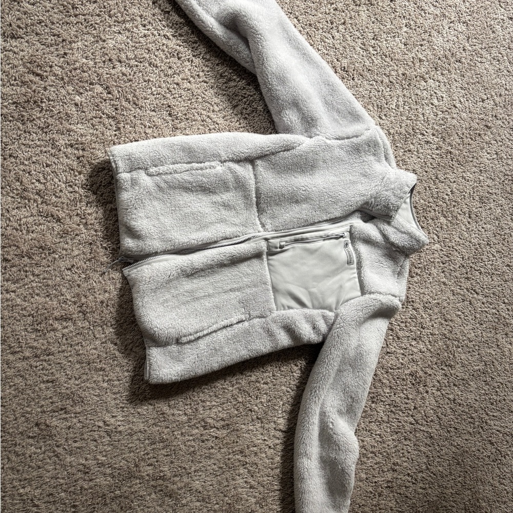Cozy Gray Fleece Jacket
